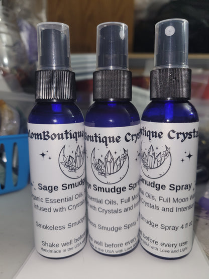 Smudge Spray 2oz in Protection Cleansing Money Magnet Love Lure Banishing Sweet Dreams