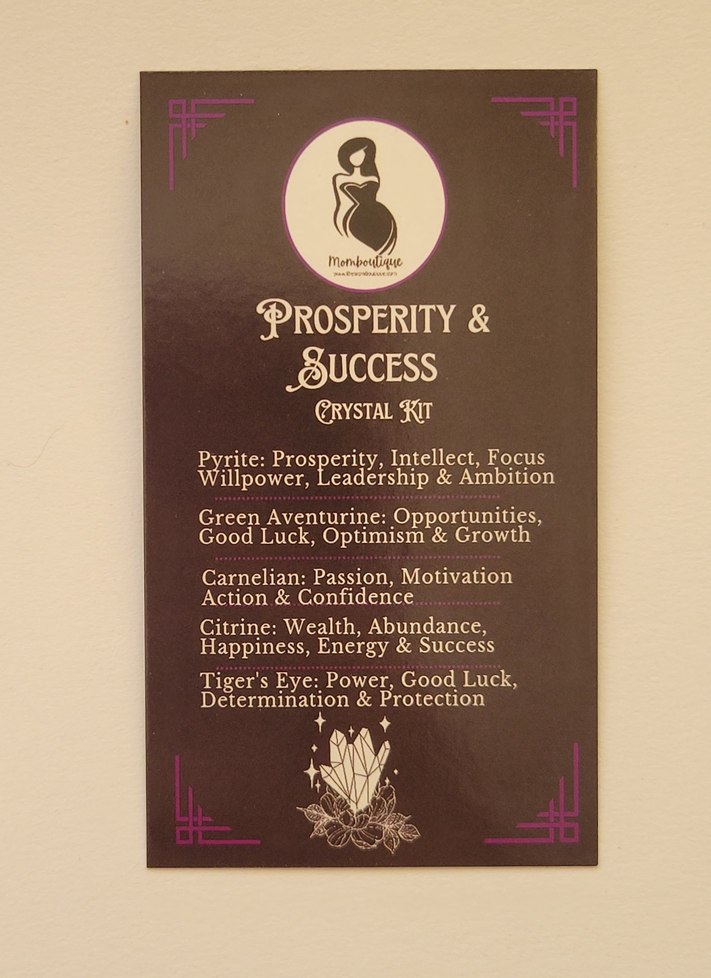 Prosperity and Success Crystal Set