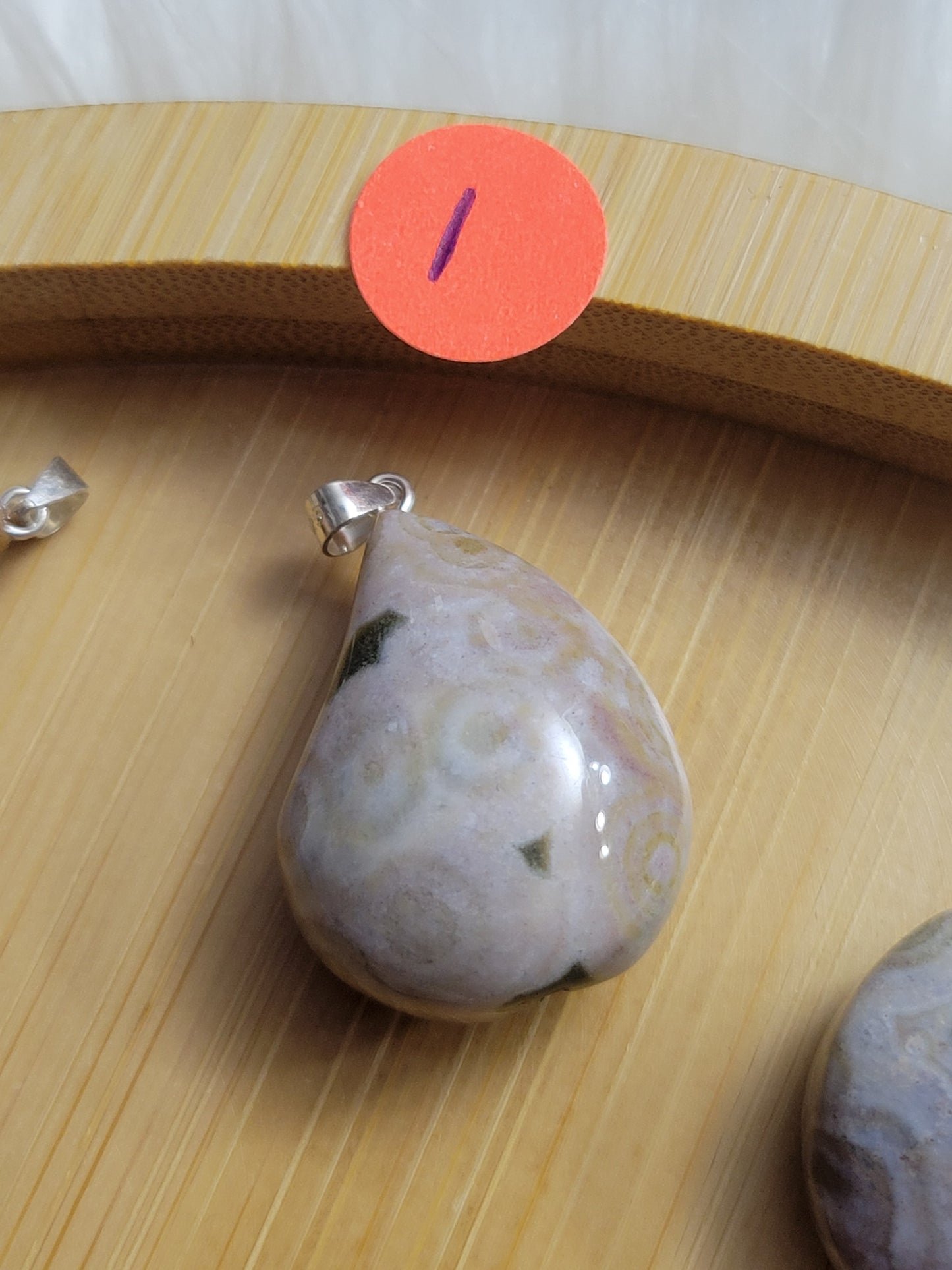 Orbicular Ocean Jasper Pendant