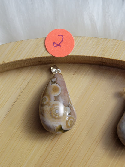 Orbicular Ocean Jasper Pendant