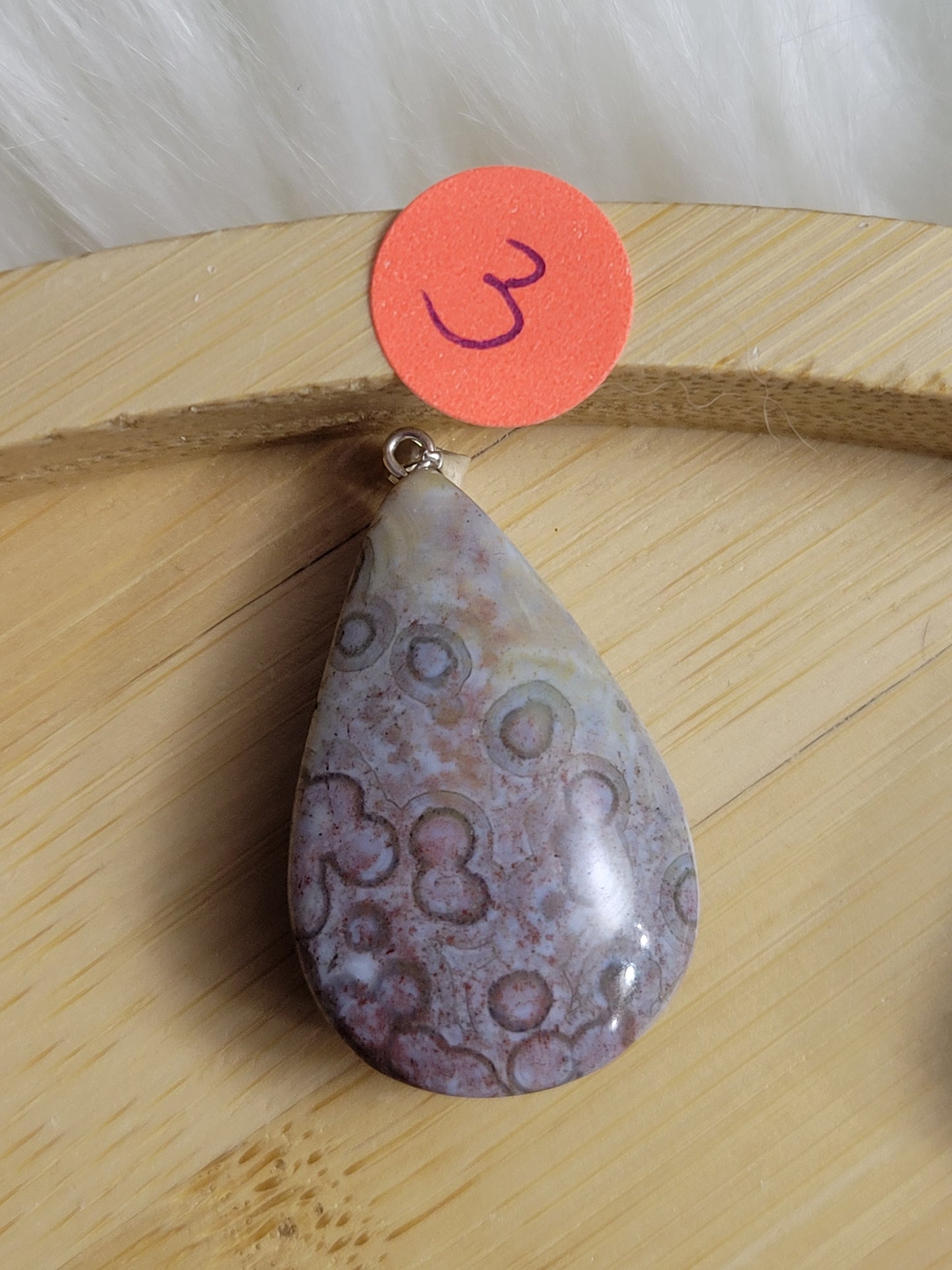 Orbicular Ocean Jasper Pendant