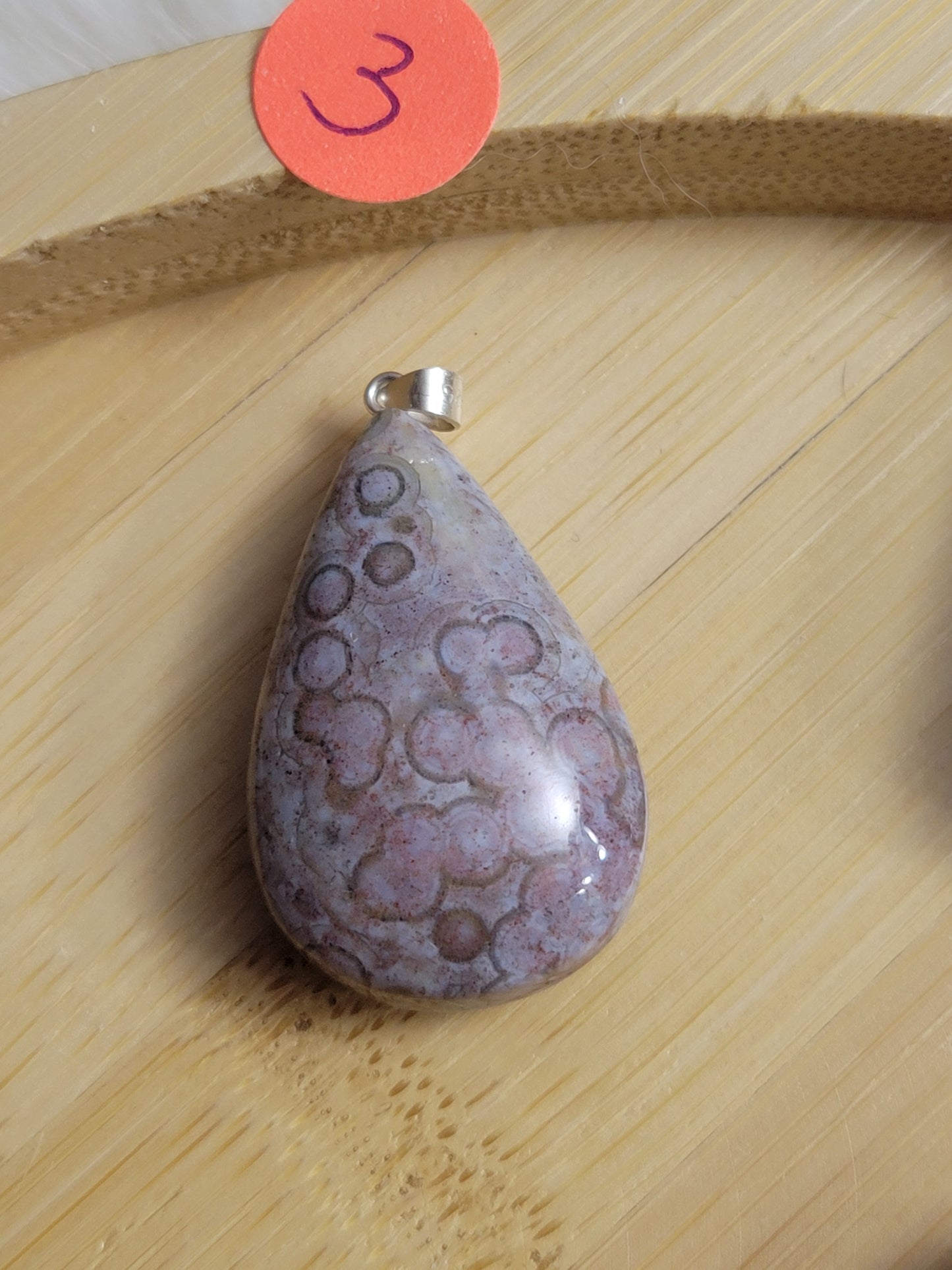 Orbicular Ocean Jasper Pendant