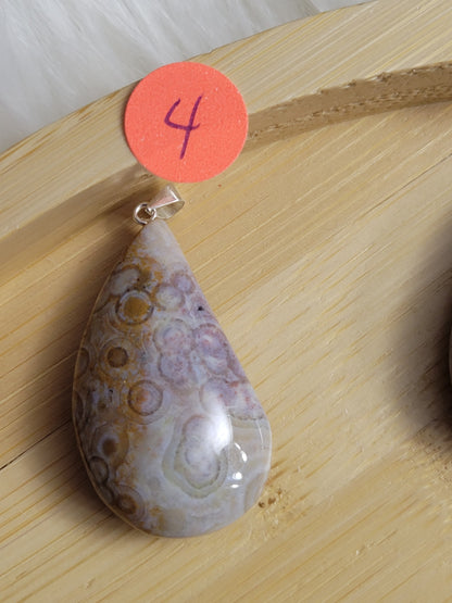 Orbicular Ocean Jasper Pendant