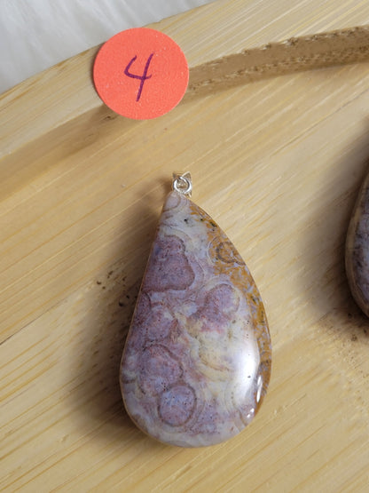 Orbicular Ocean Jasper Pendant