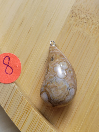 Orbicular Ocean Jasper Pendant