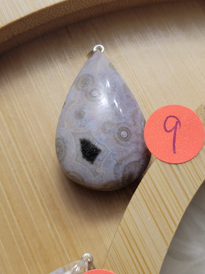 Orbicular Ocean Jasper Pendant