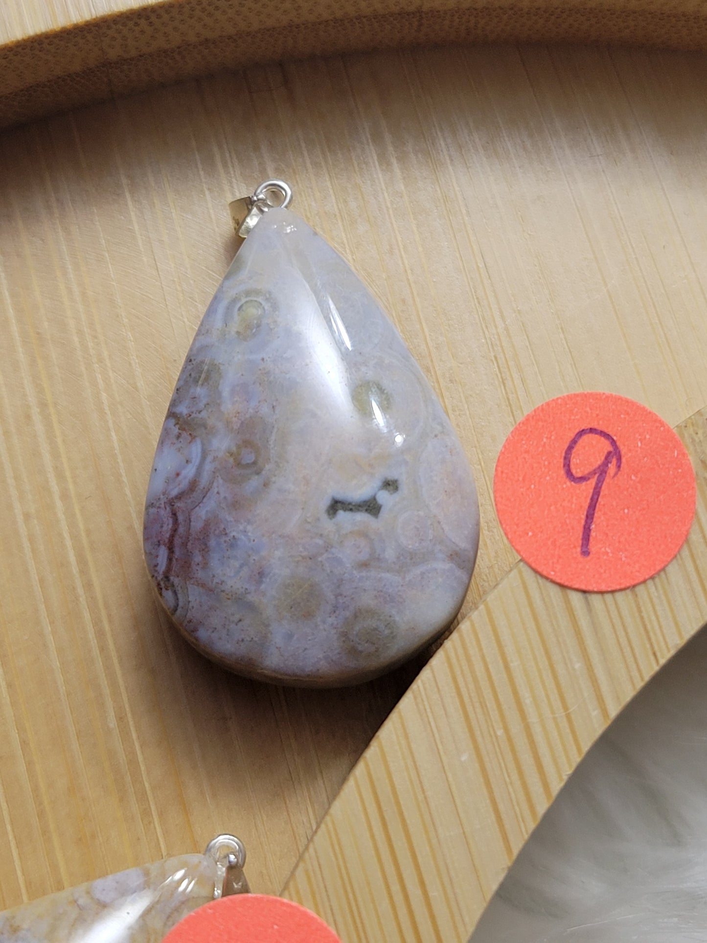 Orbicular Ocean Jasper Pendant