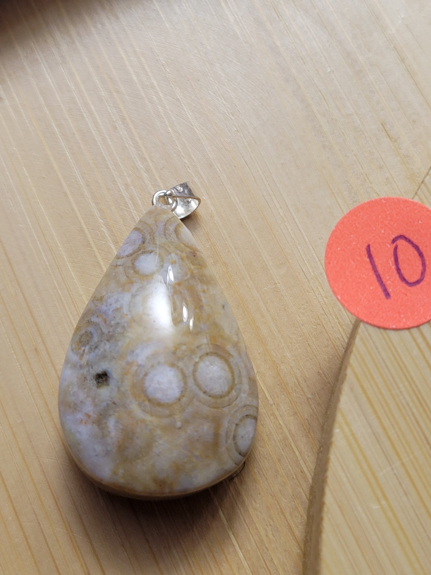 Orbicular Ocean Jasper Pendant