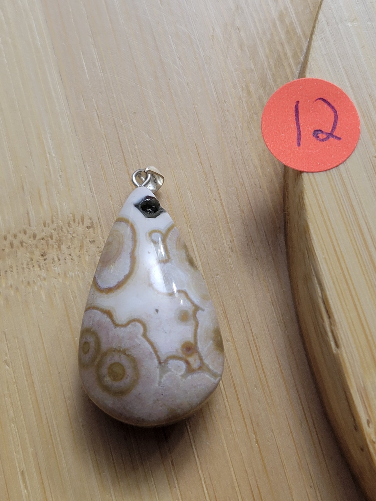 Orbicular Ocean Jasper Pendant