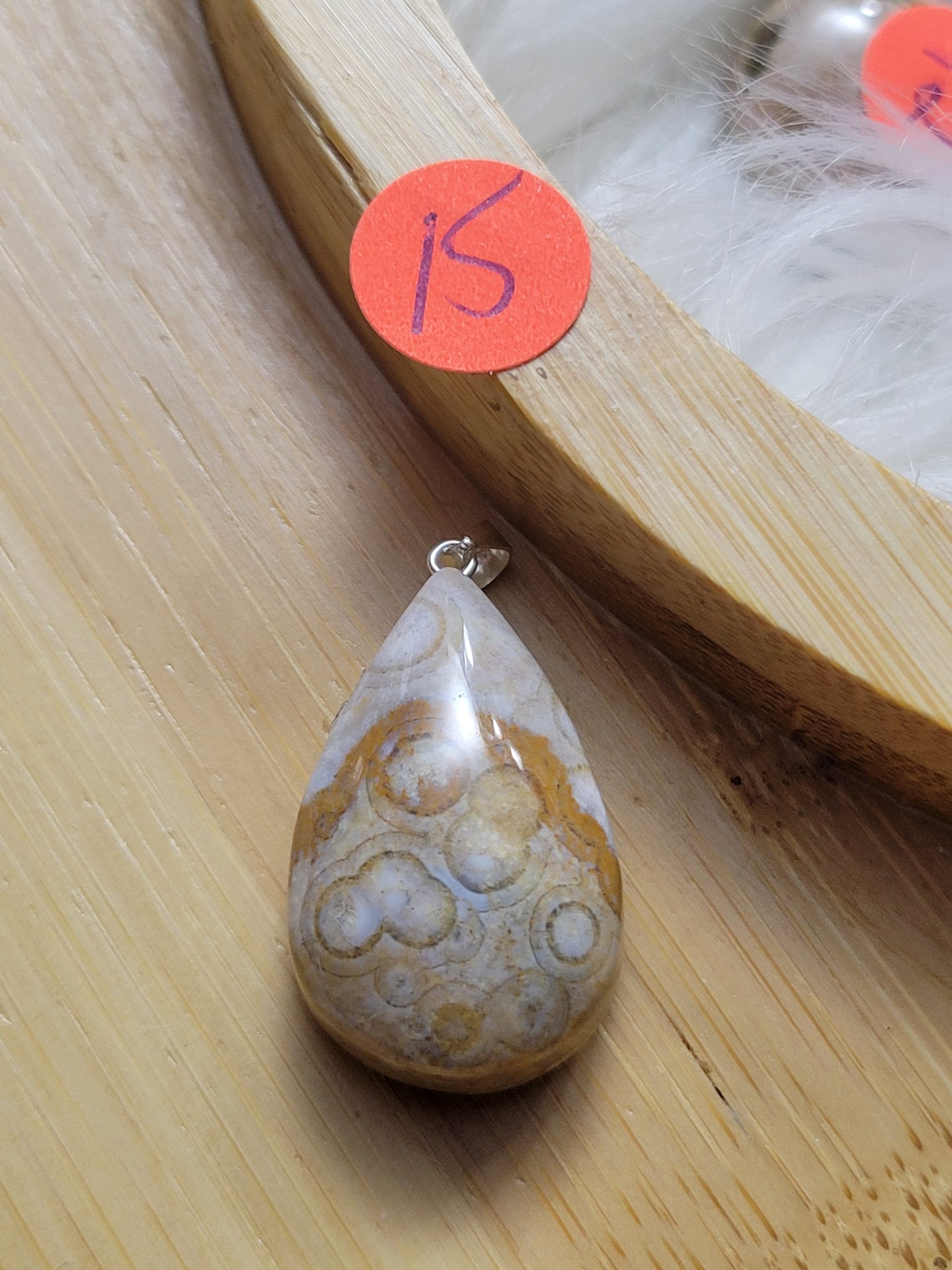 Orbicular Ocean Jasper Pendant