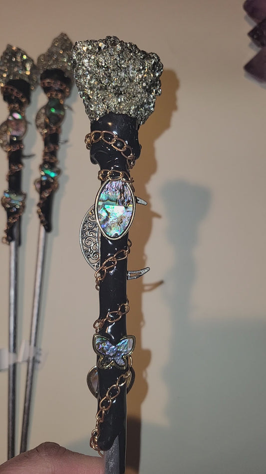 Pyrite Magic Wands